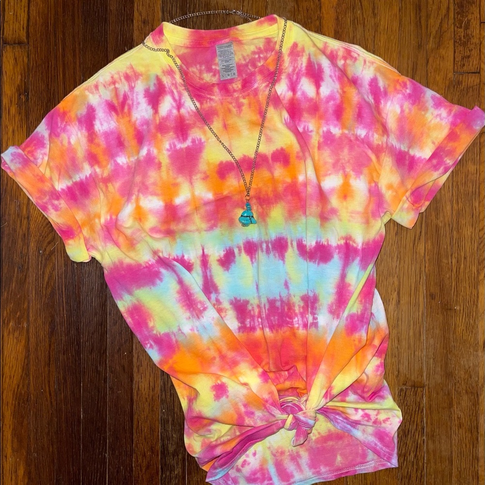 Hand Dyed Tie Dye Tee